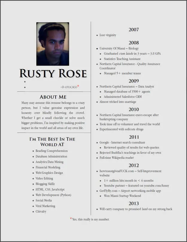 worst resumes 8