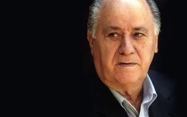 celebrities' first jobs first job of Amancio Ortega