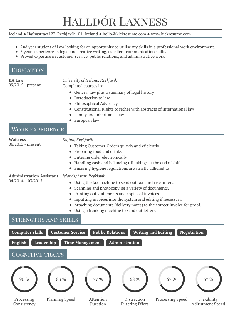 student resume sample biomedicine