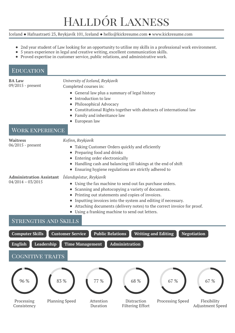 10 Student Resume Samples That Will Help You KickStart Your Career