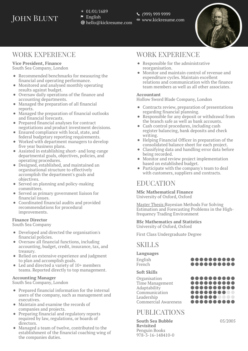 Accountant Resume Samples