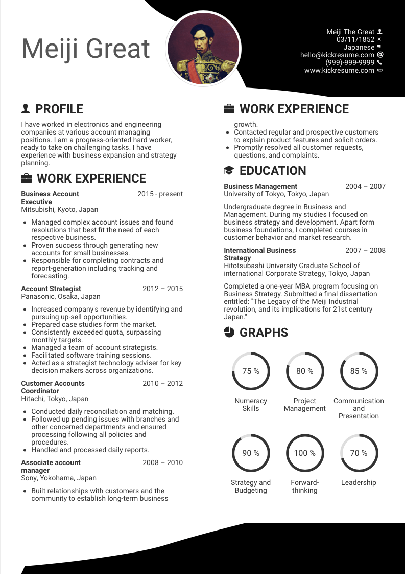 Account Manager Resume Sample