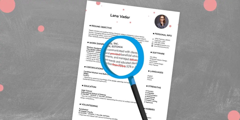 Did you write a mistake on your resume