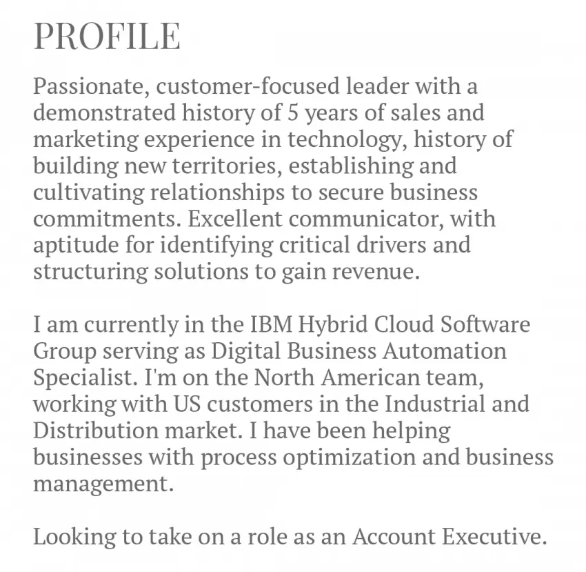 Account Executive Google Resume Sample