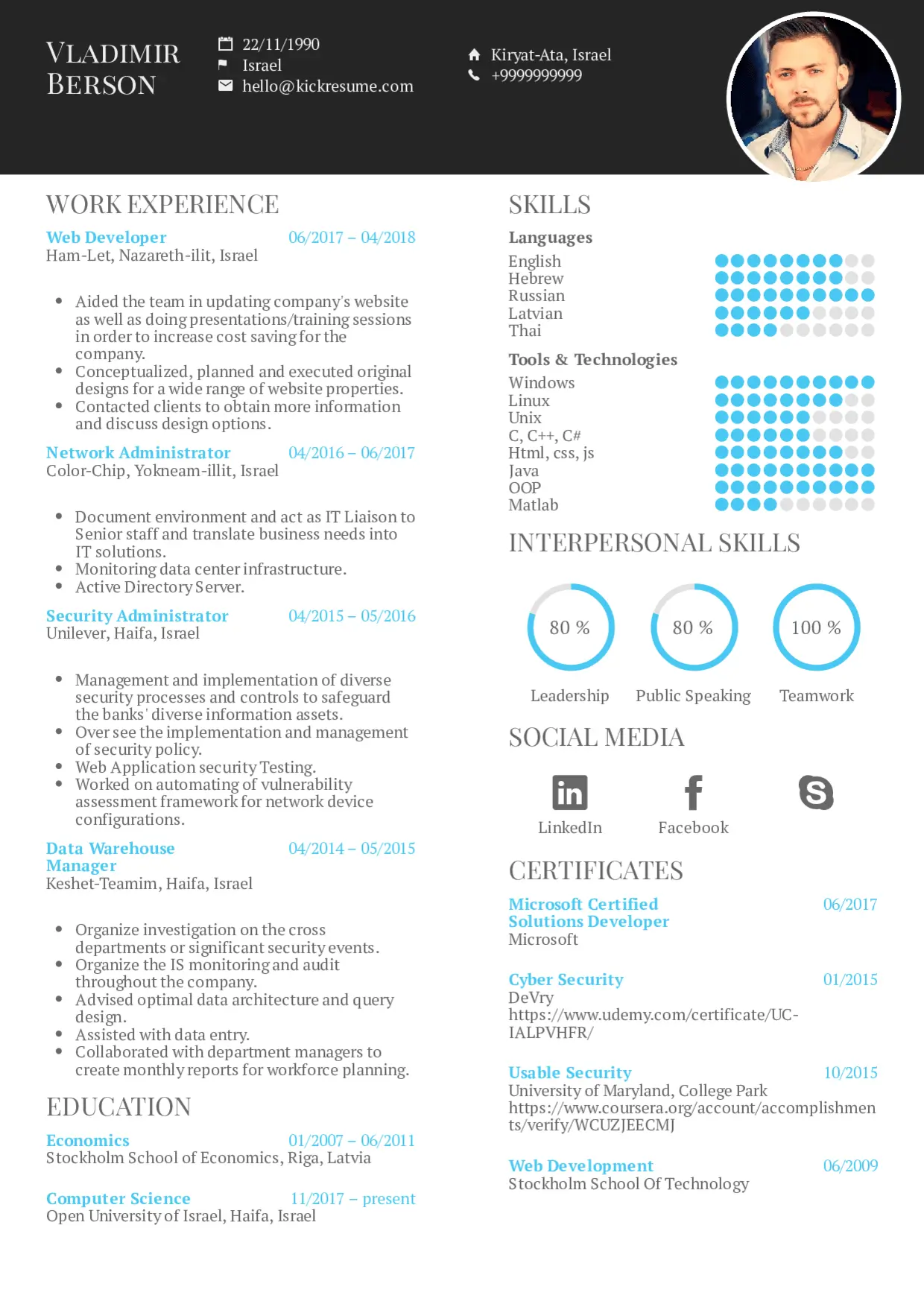 Resume Sample