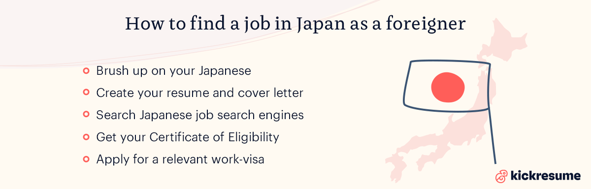 how to find a job in japan
