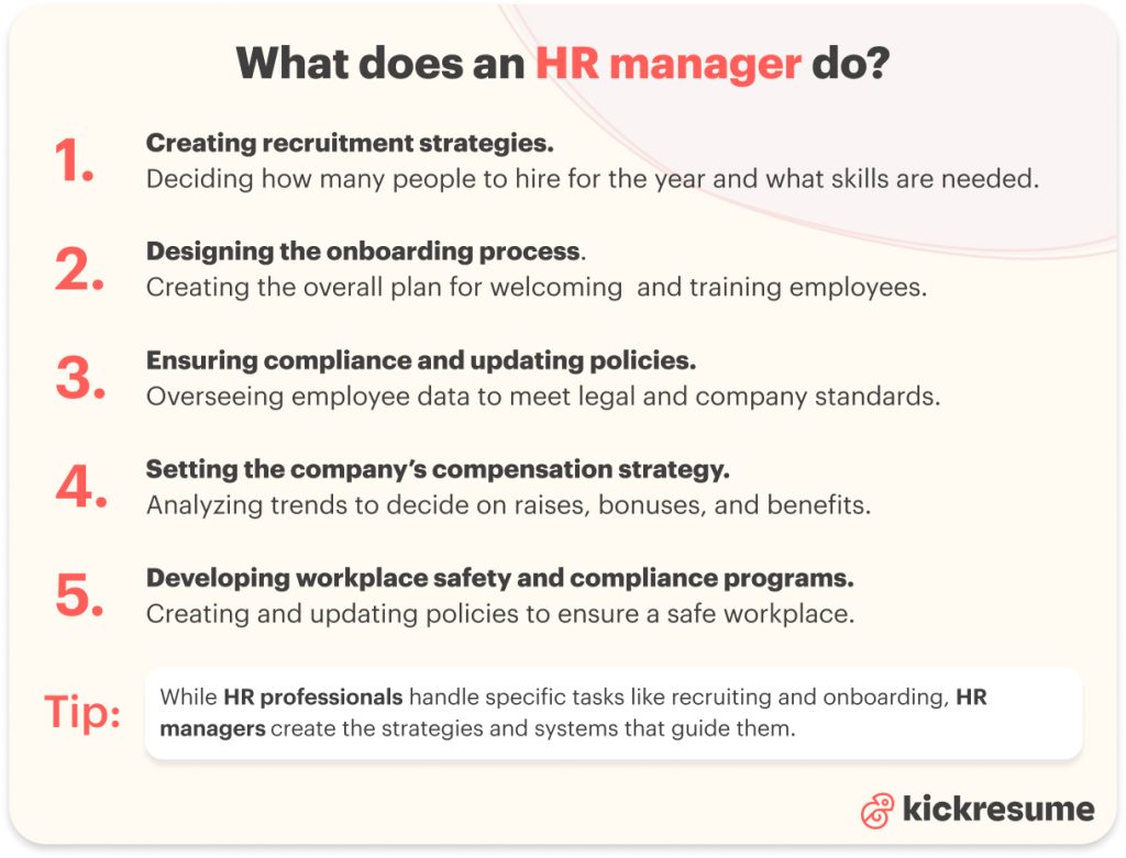 what does an hr manager do