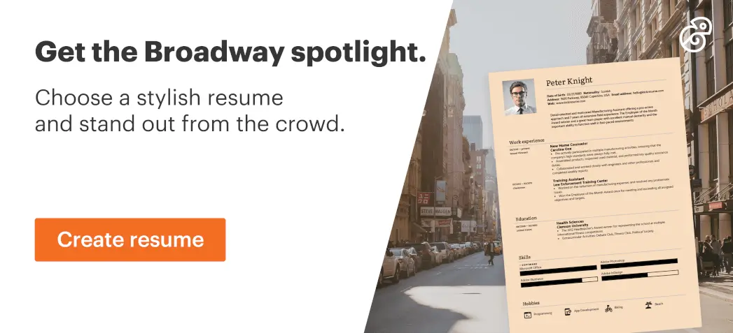 Stand out from the New York City crowd with a stylish resume