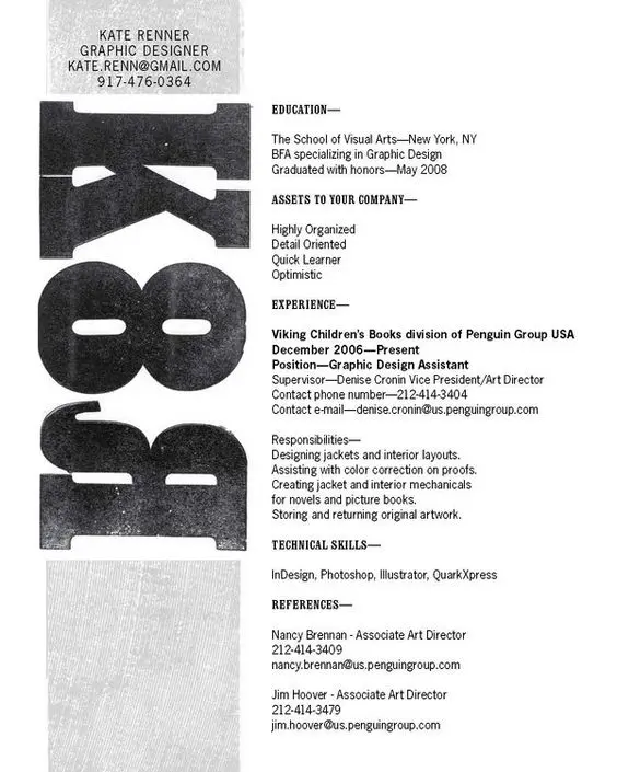 Resume Print creative resume template