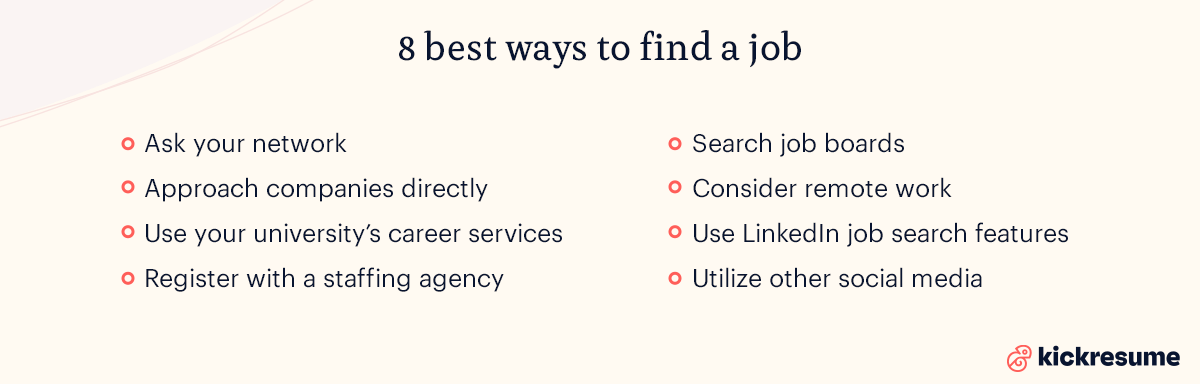 8 ways how to find and get a job fast
