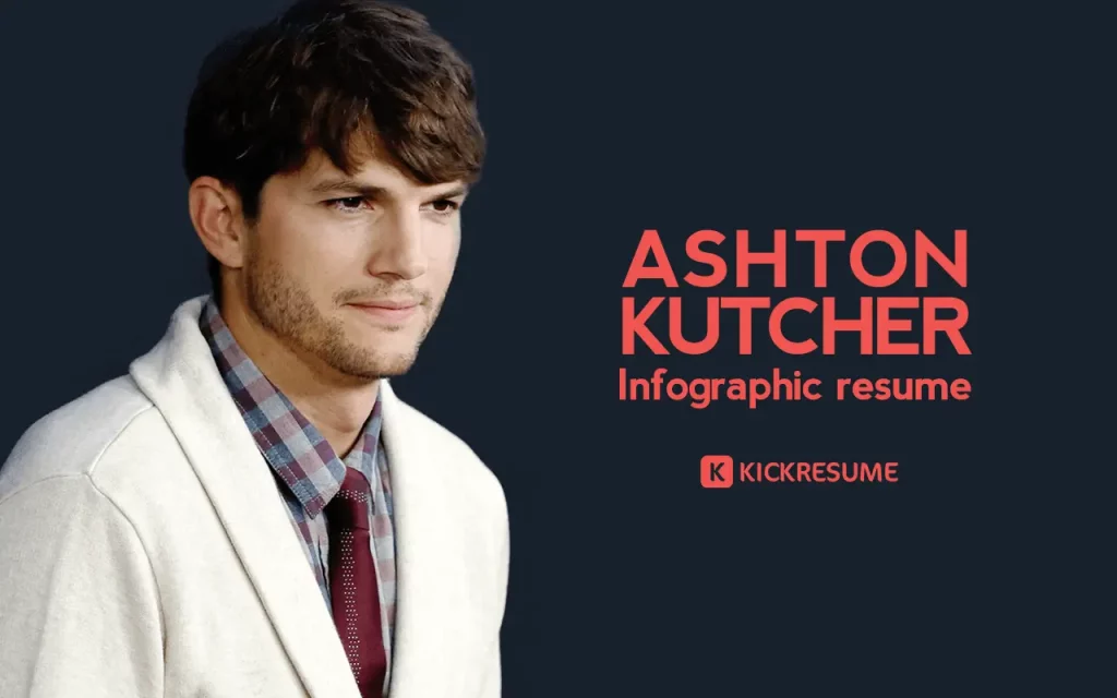 Ashton Kutcher Infographic Resume