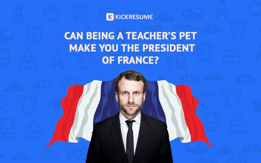 Emmanuel Macron's Infographic Resume