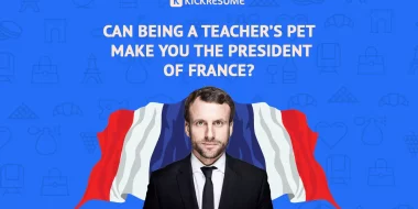From a Teacher’s Pet to French President? Emmanuel Macron’s Infographic Resume