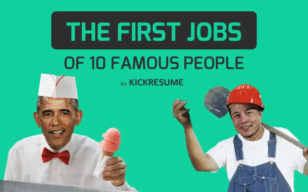 celebrities first jobs