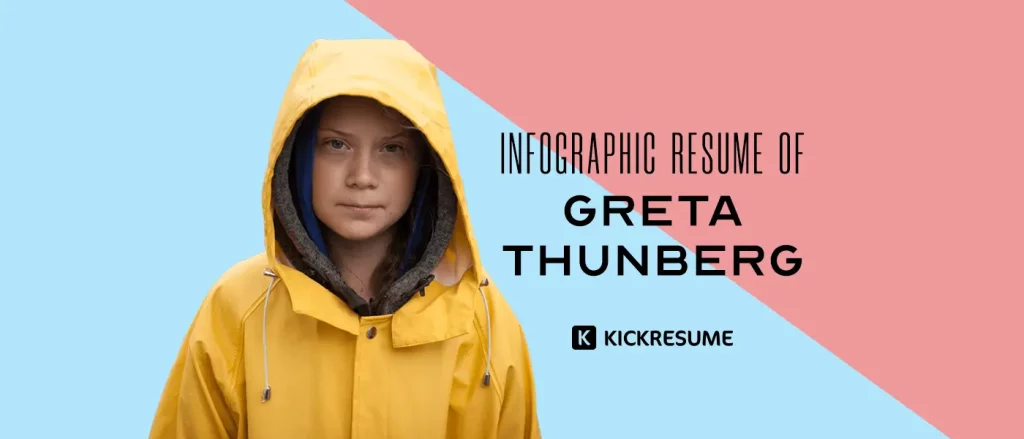 Greta Thunberg Resume Infographic