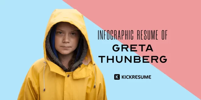 Greta Thunberg Resume Infographic