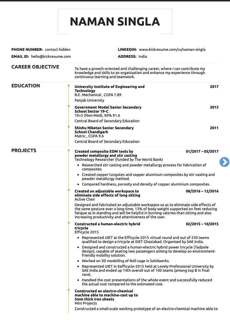 The World Bank Technology Researcher: A Resume Sample