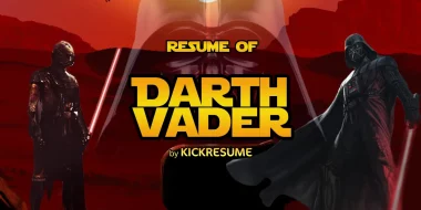 Resume of Darth Vader (Infographic)