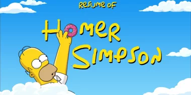 Resume of Homer Simpson (Infographic)