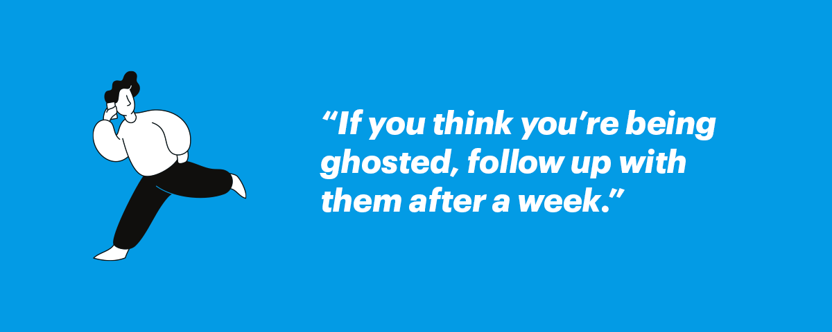 how do you respond to being ghosted