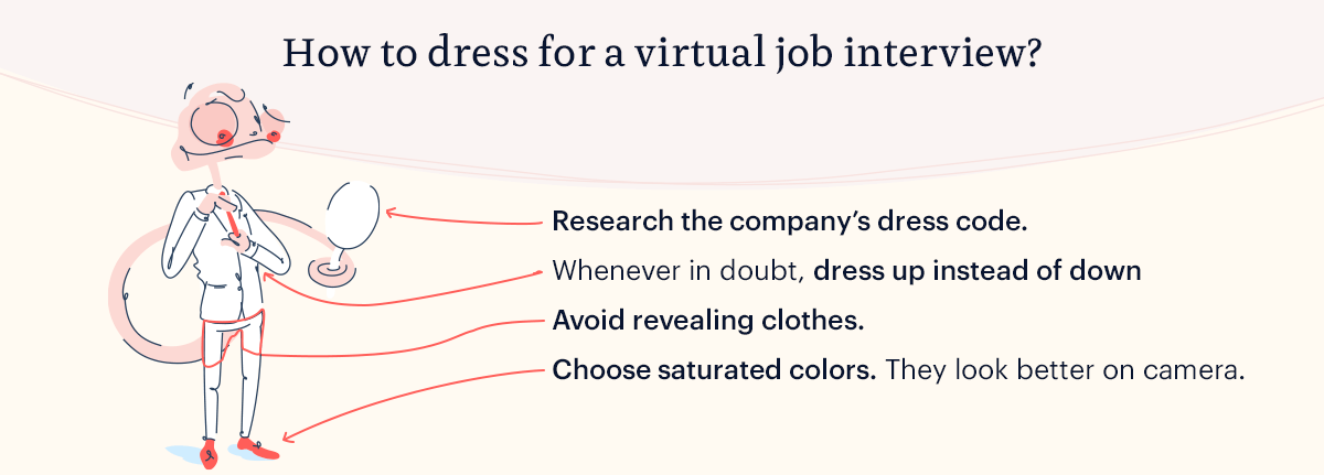how to dress for virtual job interview