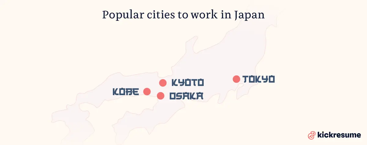 popular cities to work in japan