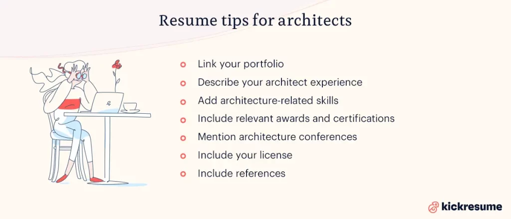 resume tips for architects