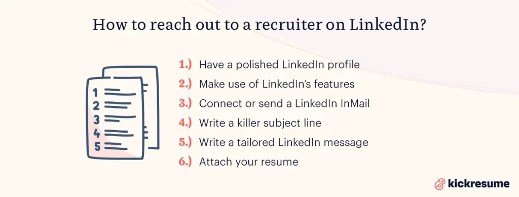 6 steps how to reach out to a recruiter on linkedin