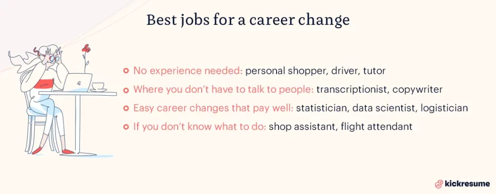 best jobs for career change