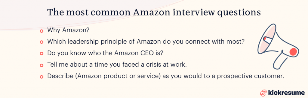 Most common interview questions at Amazon
