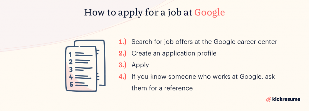 How to apply for a job at Google