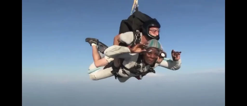 Marcus Rountree skydiving