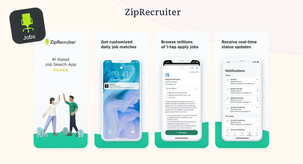 ZipRecruiter job search app