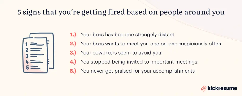 5 signs you're about to be fired