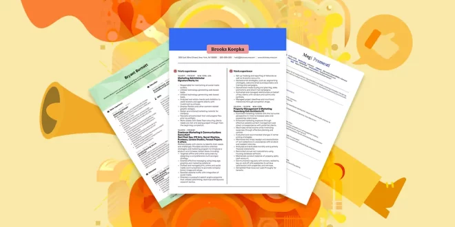 real marketing resume examples