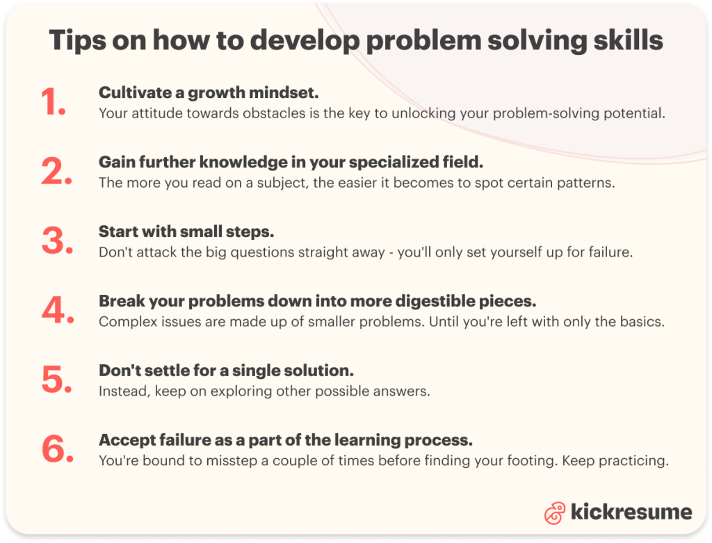 how to develop problem-solving skills