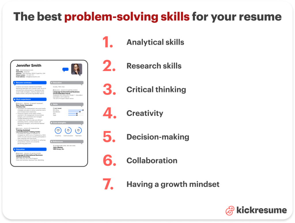 problem-solving skills for resume